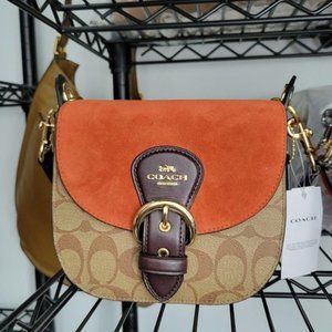 $228 *NEW* COACH Kleo Shoulder Bag 17 In Signature